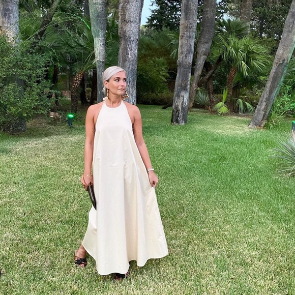 Zara NWT white flounce dress - Picture 2 of 6